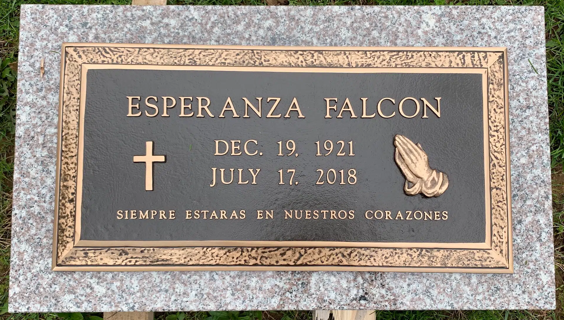 Bronze Memorial Plaque hand-carved by Plaque Finder in NJ — image 2
